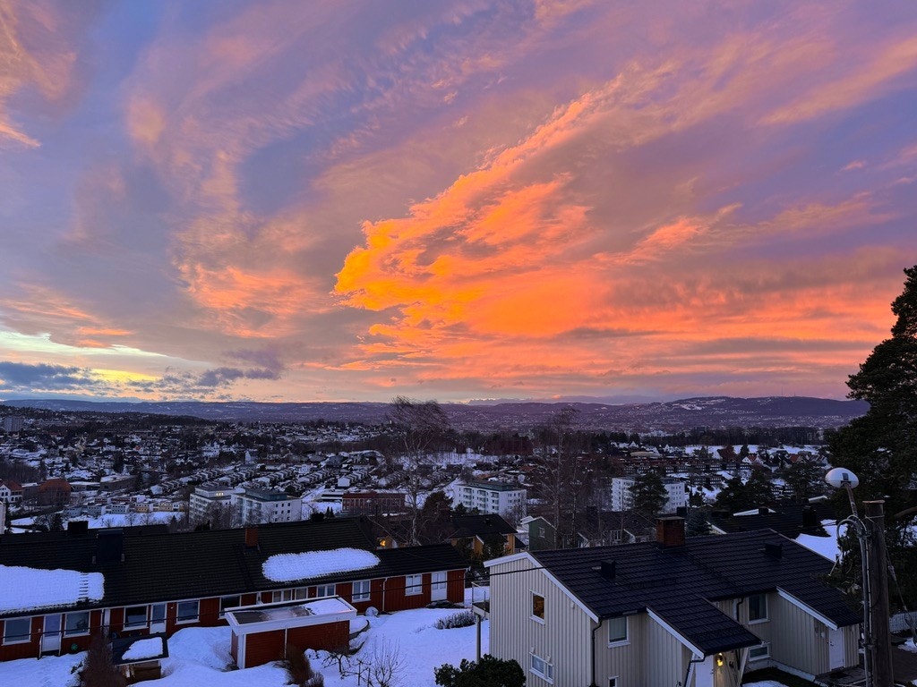 Selgers private bilde som har fanget en nydelig solnegang. Galleribilde