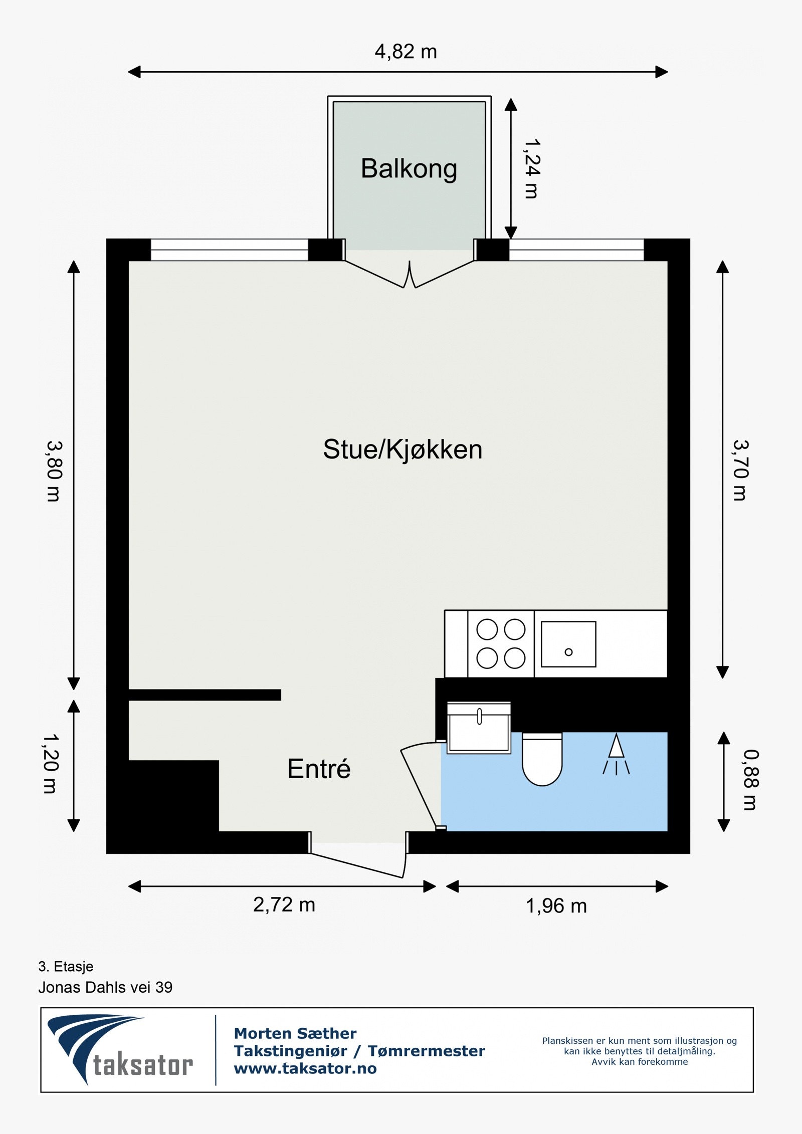 Plantegning av Jonas Dahls vei 39 Galleribilde