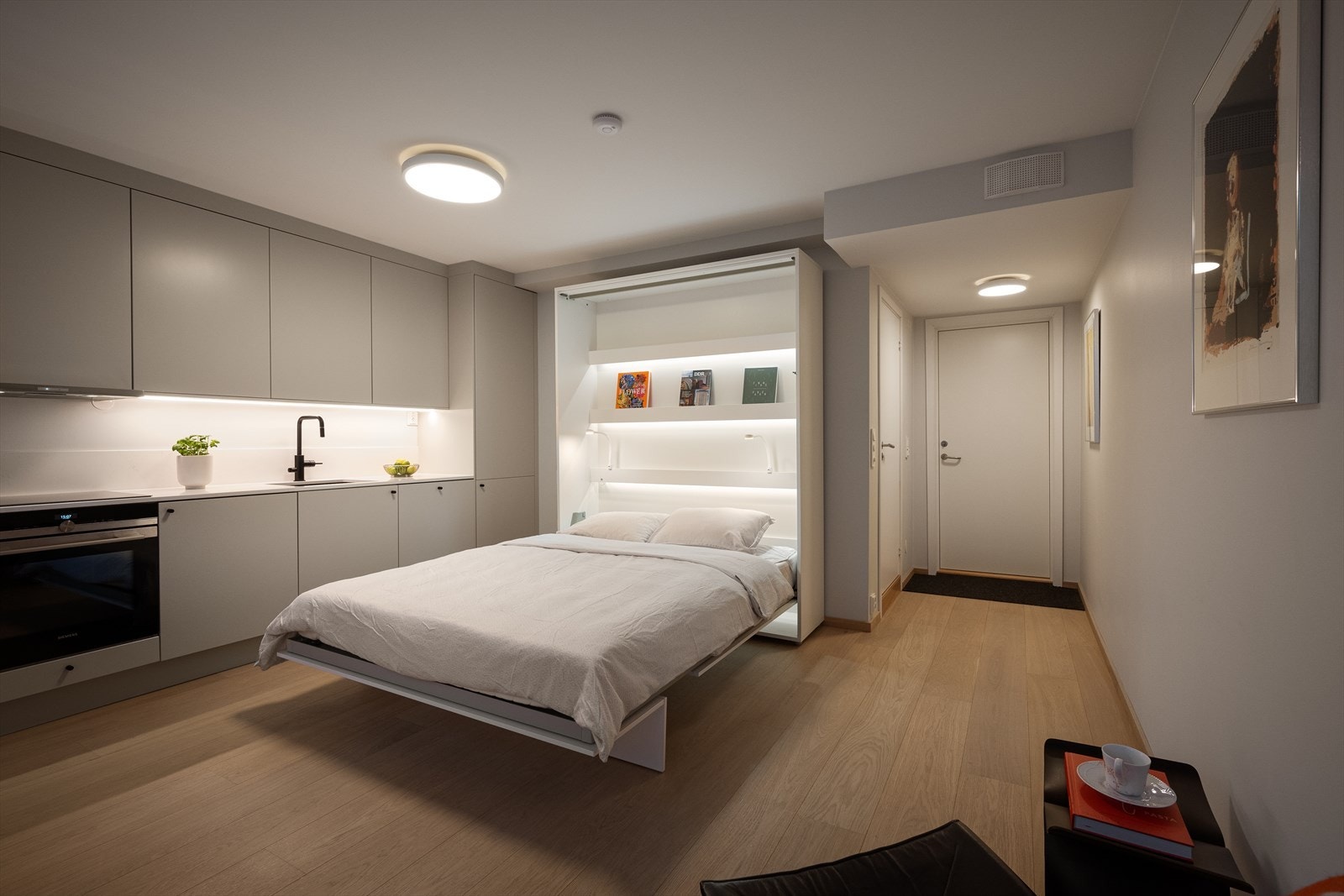 HYBELDEL - Praktisk 160 skapseng fra Sengemakeriet Tønsberg som enkelt slås ned Galleribilde