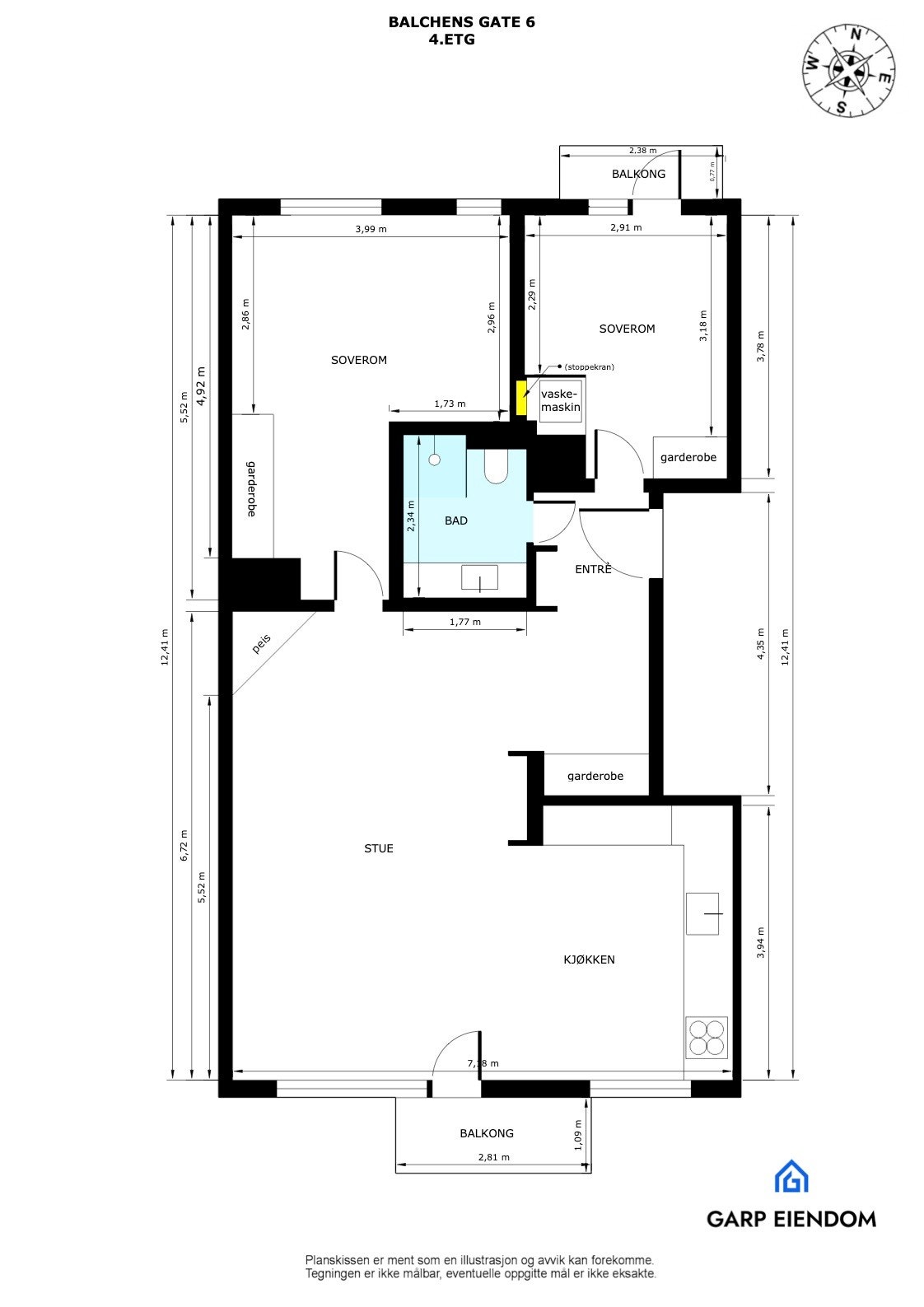 Plantegning Galleribilde