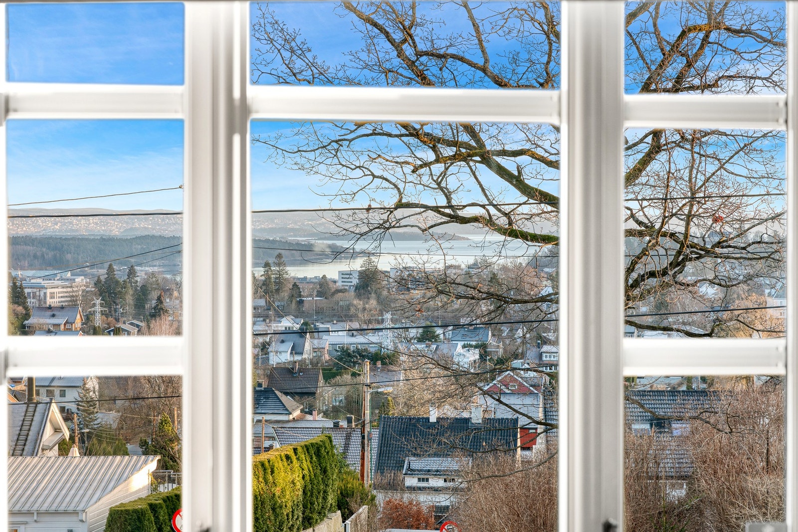 Utsikt fra soverom i 2. etasje. Galleribilde