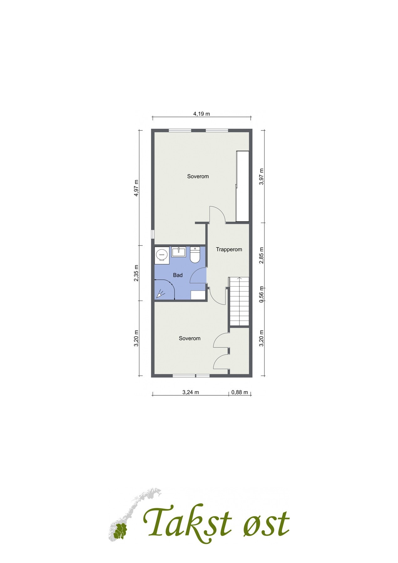 Dagens planløsning 2. etasje Galleribilde