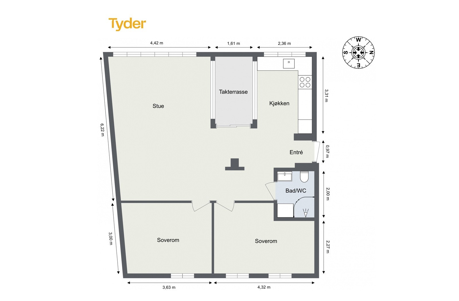 Plantegning Galleribilde