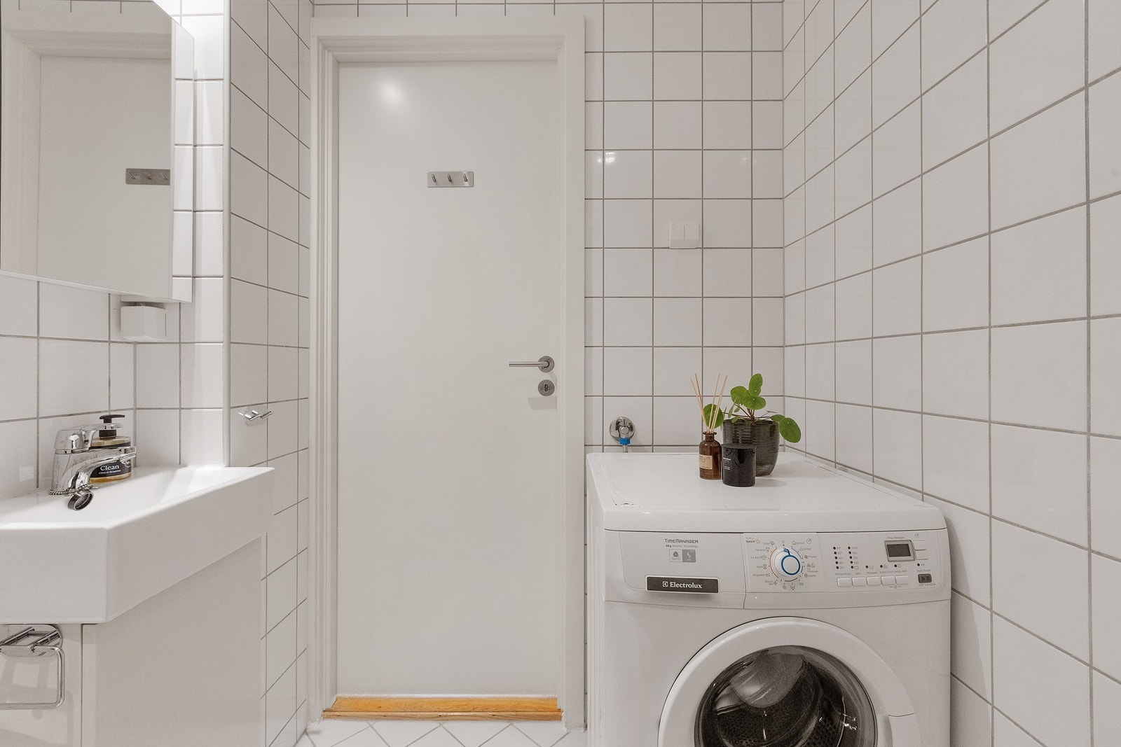 Tilrettelagt opplegg for vaskemaskin. Galleribilde