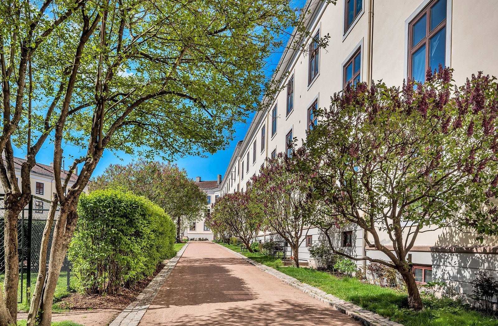 Idyllisk og prisbelønnet bakhage tegnet av anerkjente Snøhetta Galleribilde