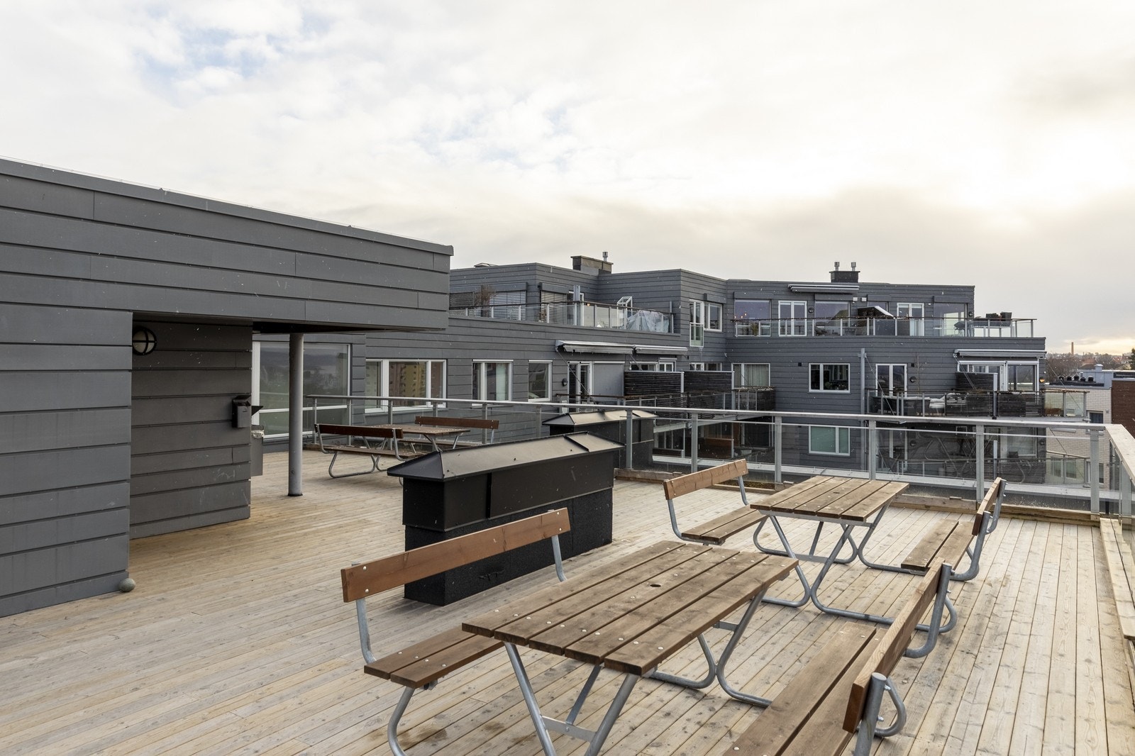 Felles takterrasse. Galleribilde