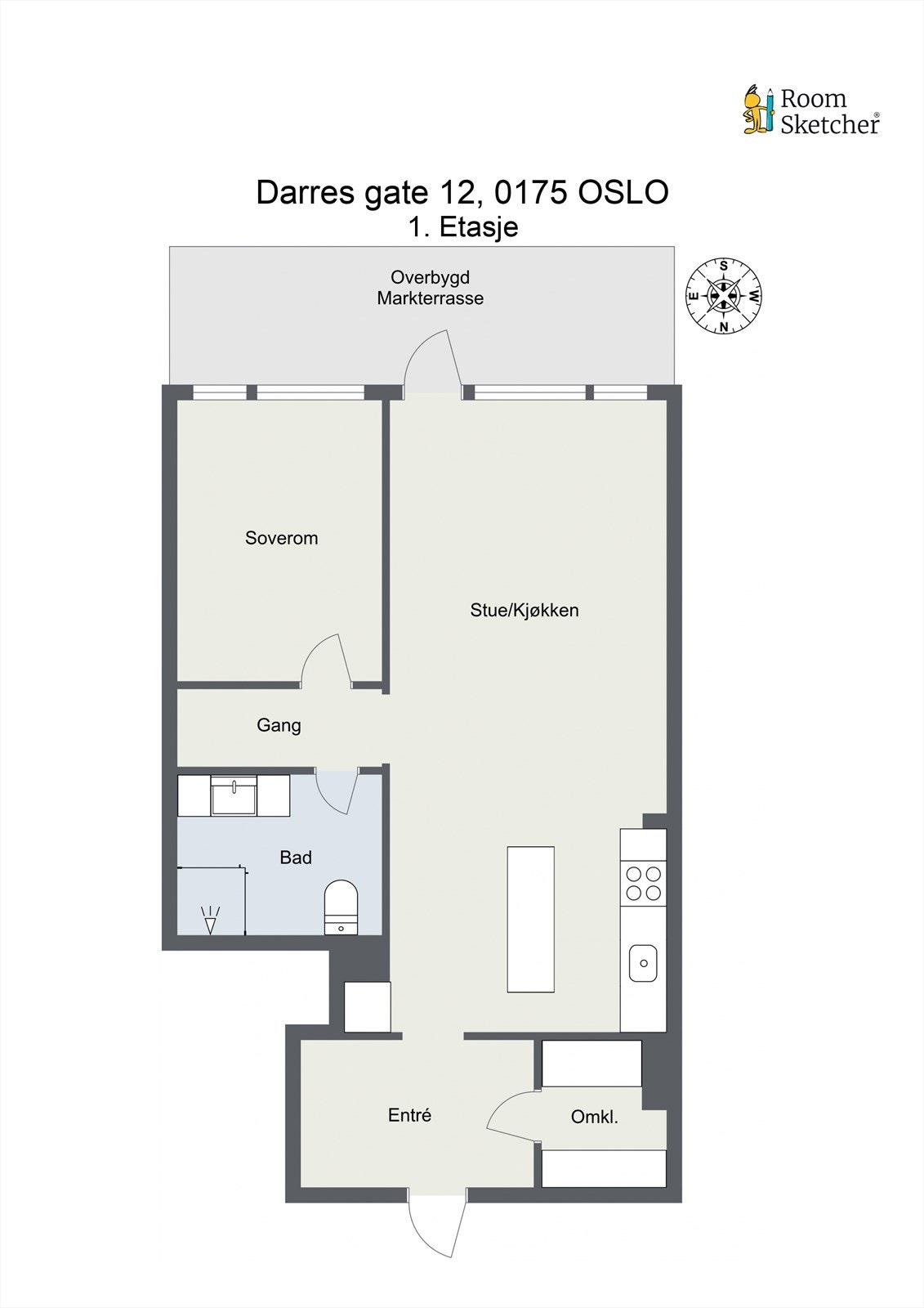- Leiligheten disponerer bod på 5 kvm med inkluderte hyller og skap rett utenfor boligen - Galleribilde