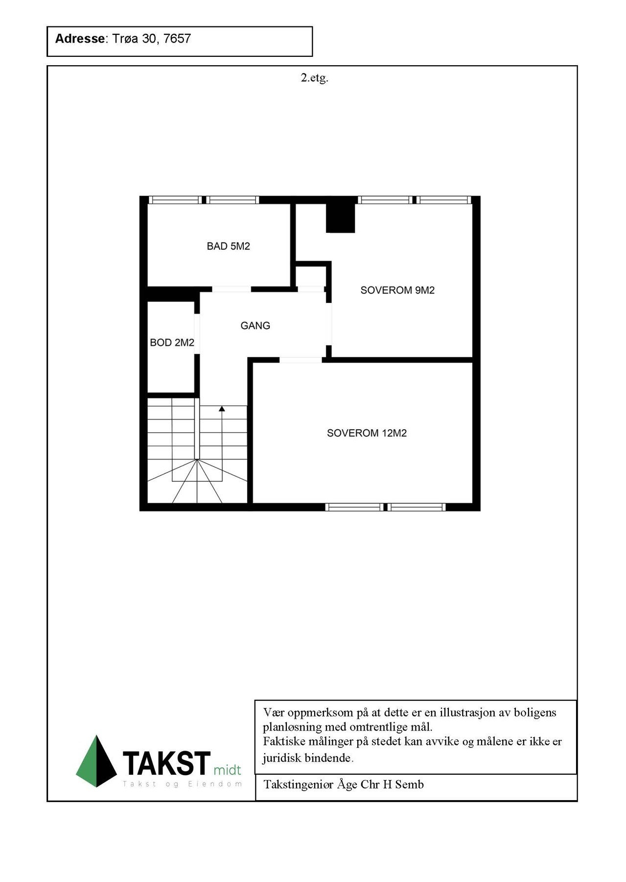Planskisse 2. etasje. Galleribilde