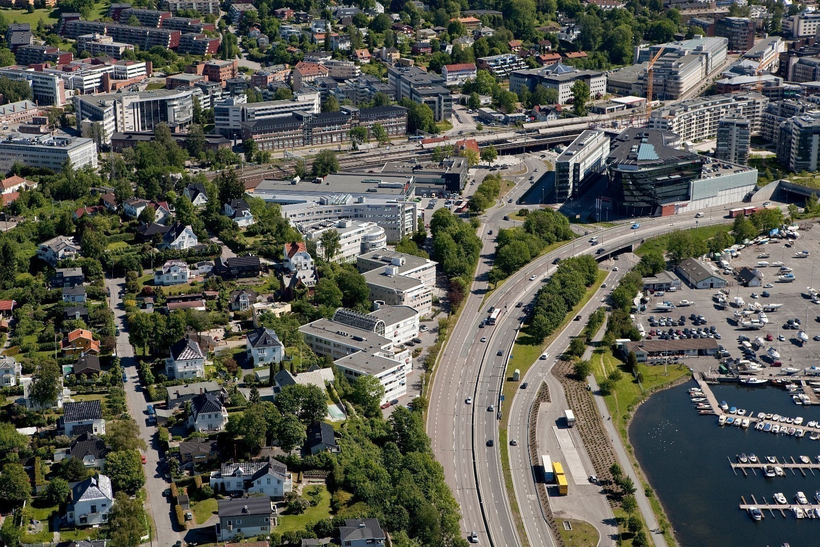 Flyfoto Sjølystparken Galleribilde