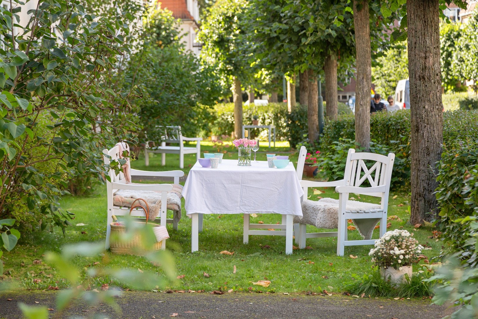 I Lindern Hageby disponerer beboerne store og vakre fellesarealer, nærmest som en egen park Galleribilde