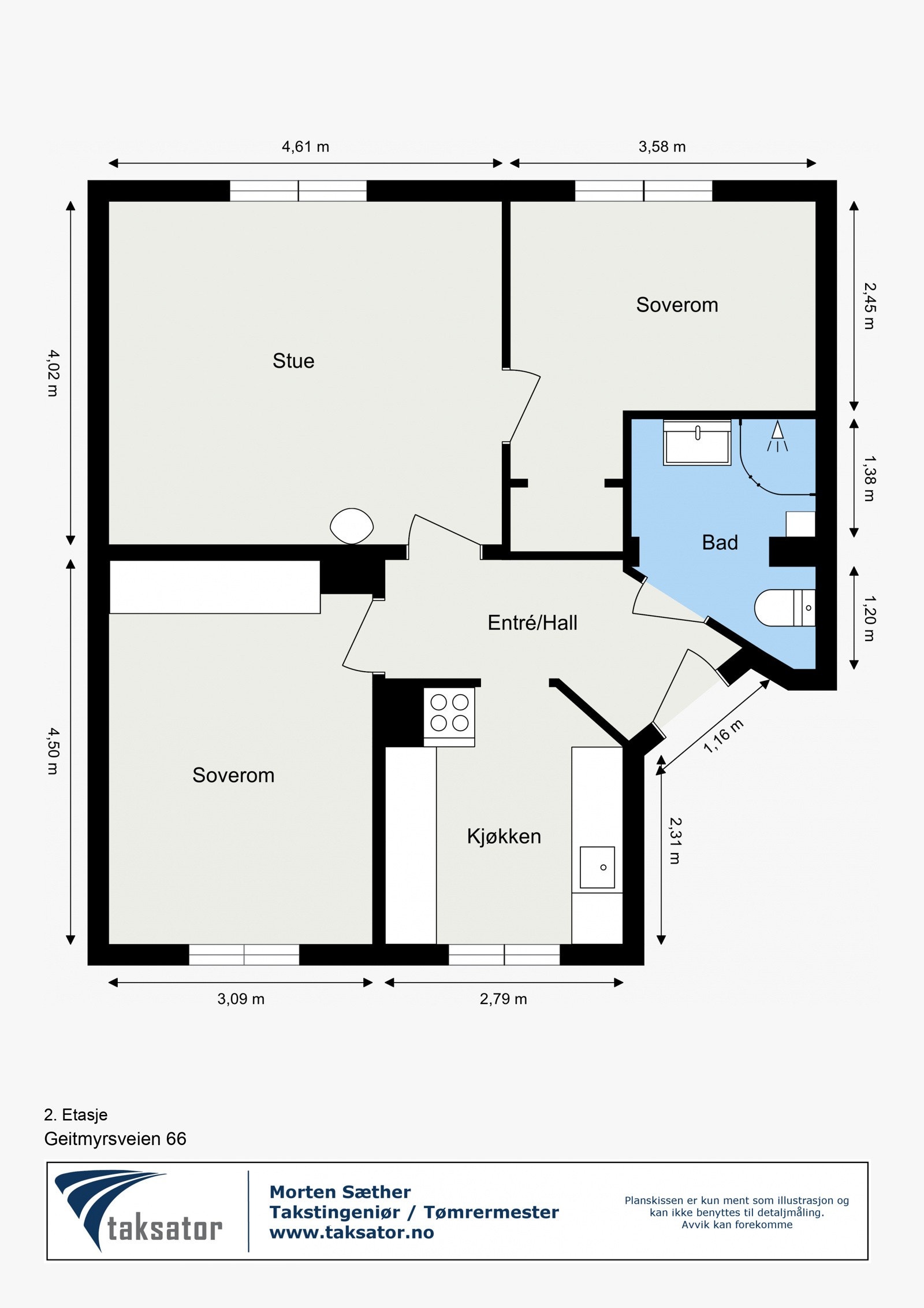 Plantegning - 2.etasje Galleribilde