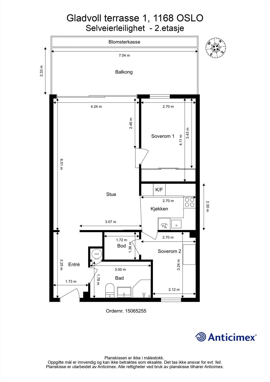 Plantegning 2.etasje Galleribilde