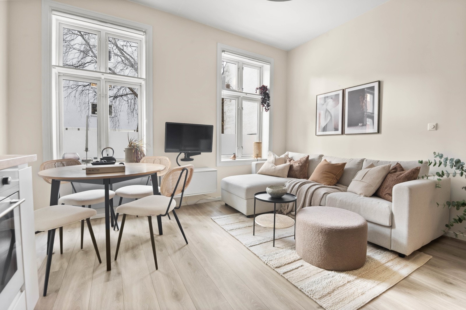 Boligen ligger i en høy 1.etg. uten direkte innsyn. Galleribilde