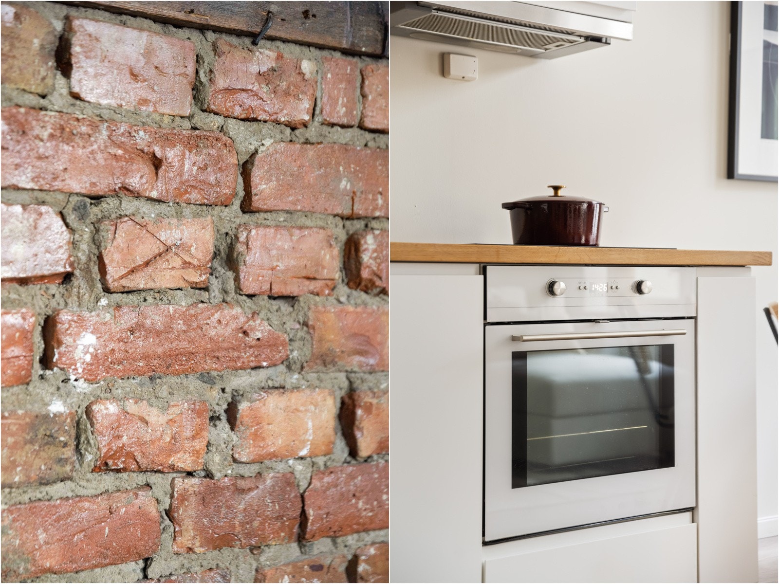 Integrerte hvitevarer som oppvaskmaskin, koketopp, stekeovn og kjøleskap følger med. Galleribilde