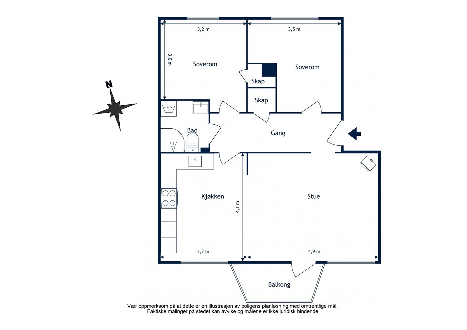 Plantegning - 3. etasje Galleribilde