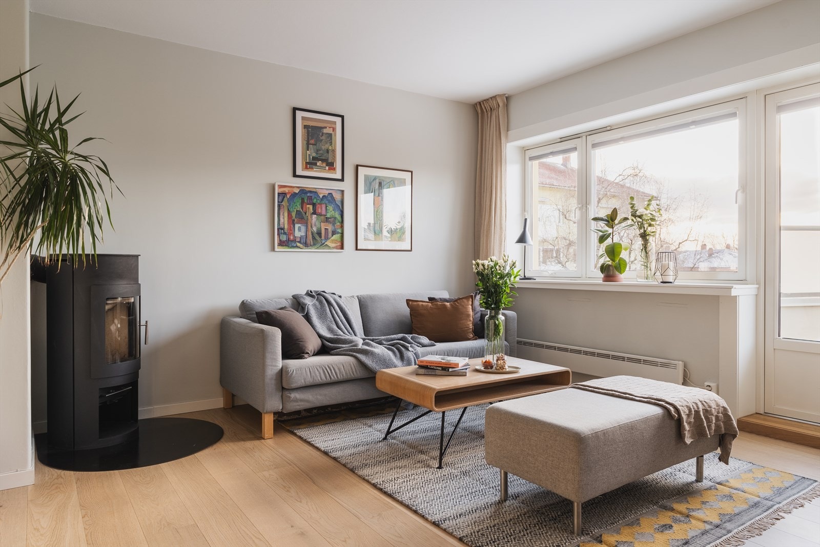 Leiligheten har meget gode lys- og solforhold Galleribilde