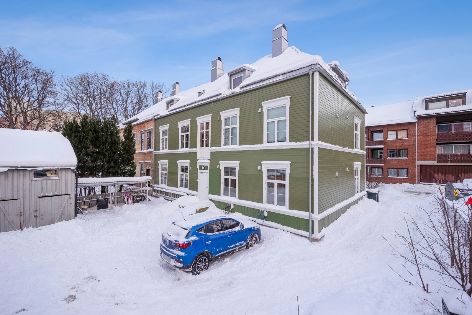 Borettslaget har el-billader på deling. Galleribilde