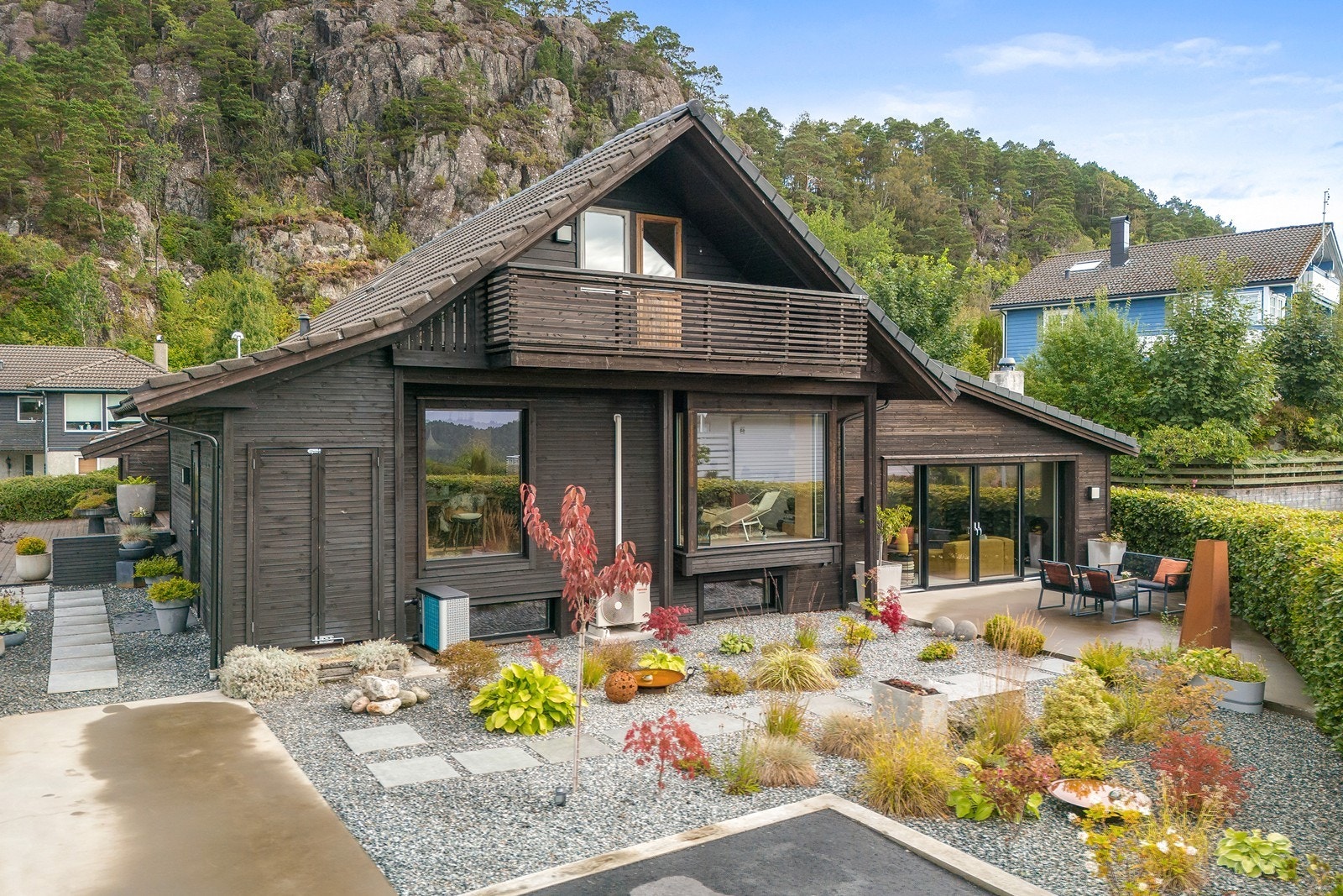 På eiendommen kan man flytte seg rundt etter vær og vind. Galleribilde