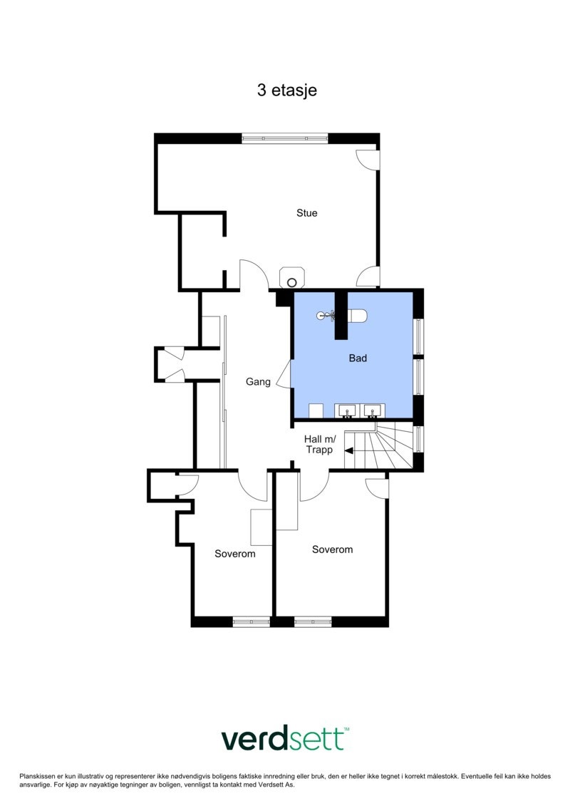 2D - Plantegning 2.etg. Galleribilde