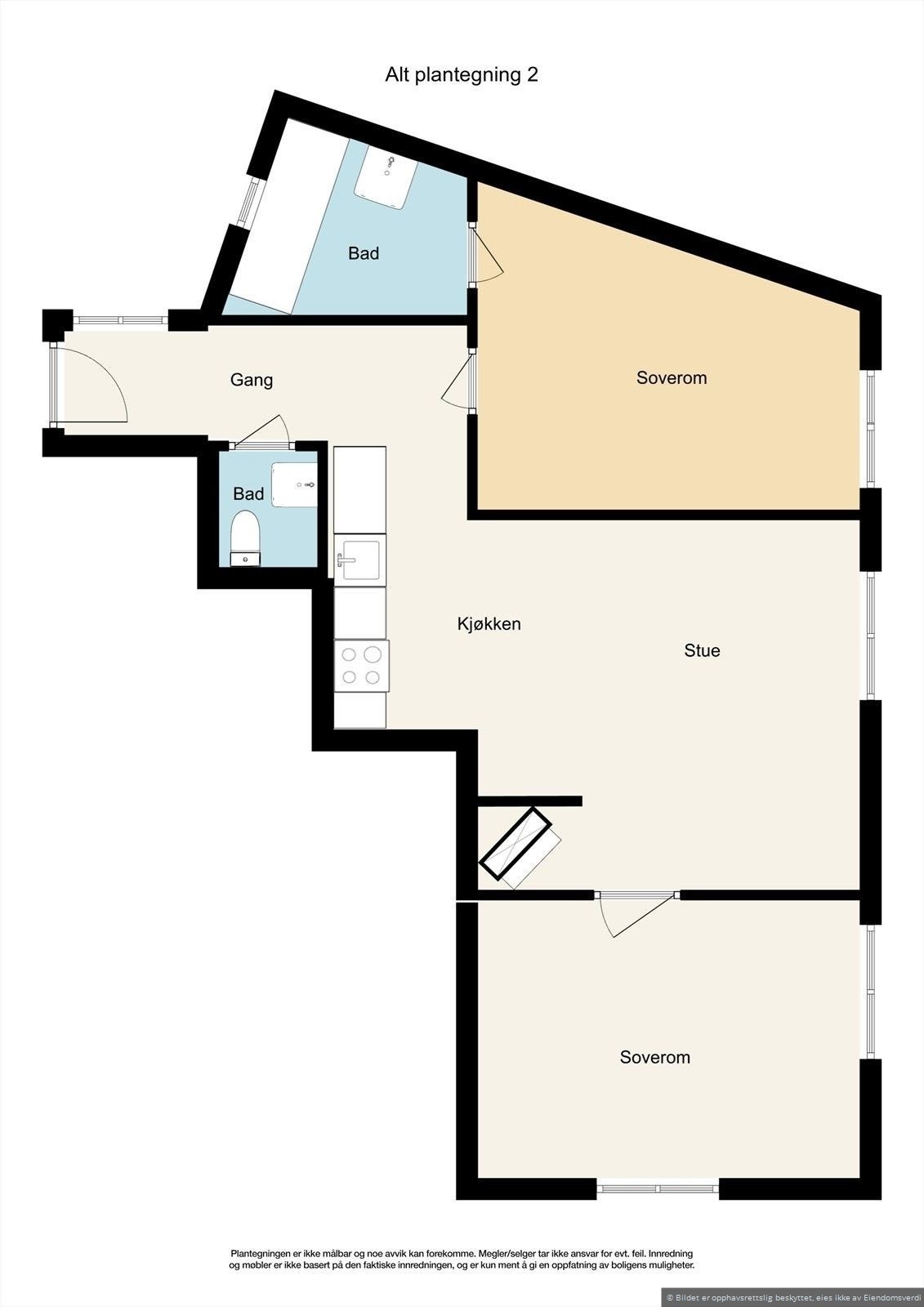 Alternativ plantegning Galleribilde