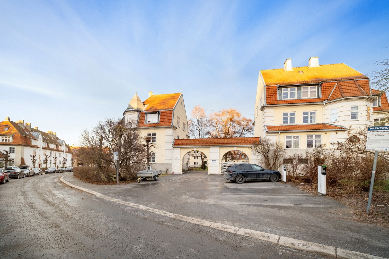 Borettslaget har 20 p-plasser til utleie etter venteliste. Galleribilde