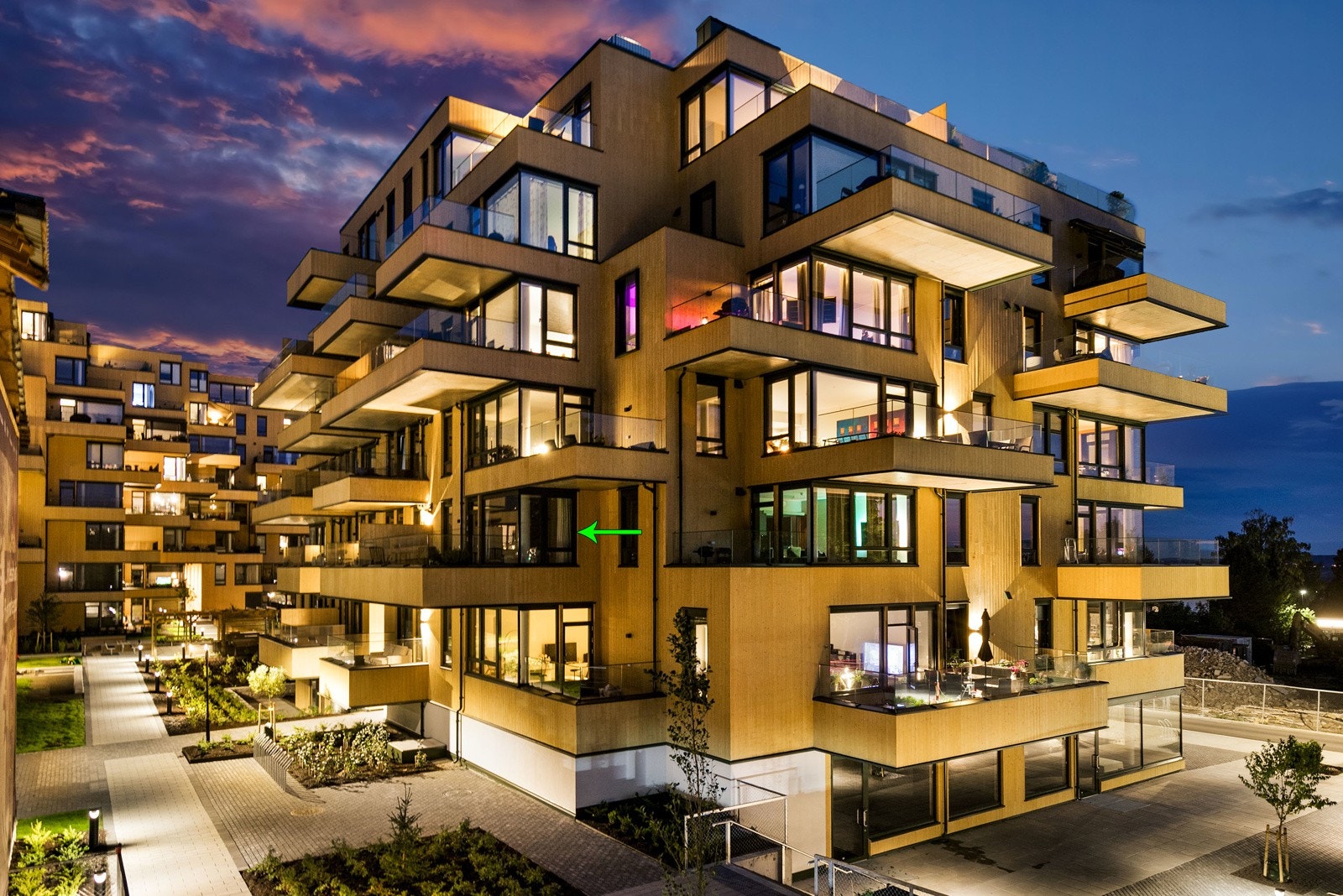 Leiligheten har en attraktiv og sentral beliggenhet i sentrum av Jessheim. Galleribilde