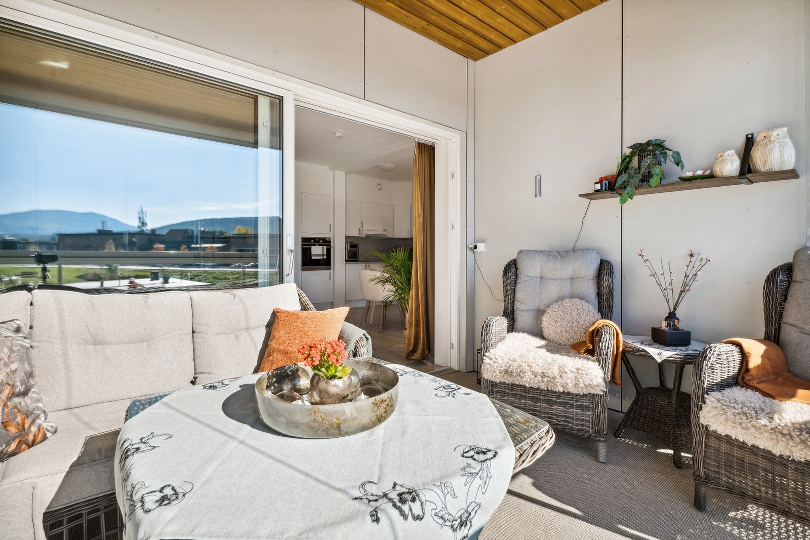 Balkongen er på 12 m2 og er sørvendt. Galleribilde