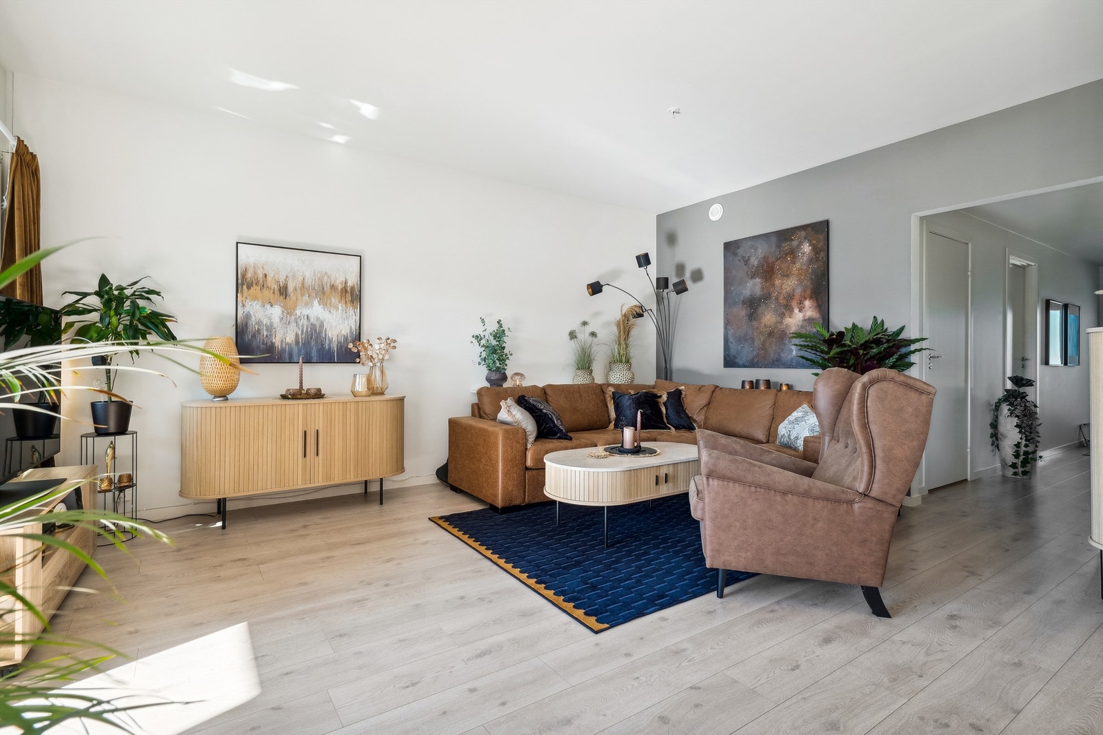 Balansert ventilasjonssystem i boligen gir en jevn og god temperatur. Galleribilde