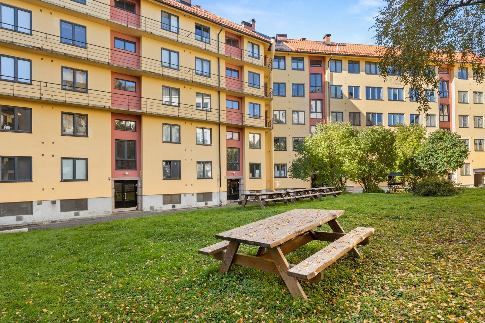 - Flott bakgård til glede for beboerne - Galleribilde