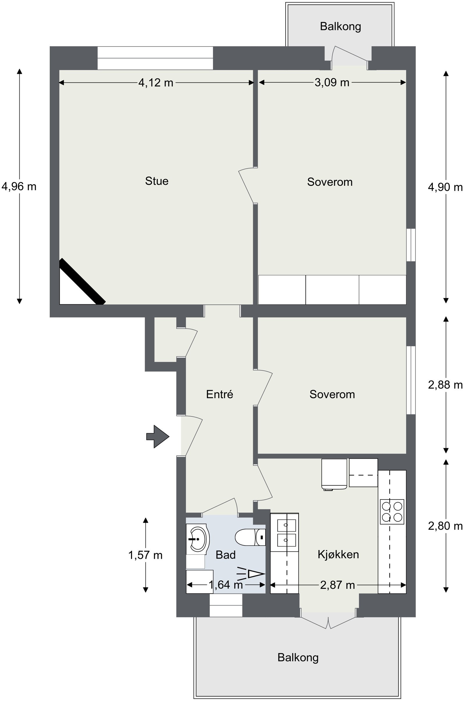 Plantegning Galleribilde