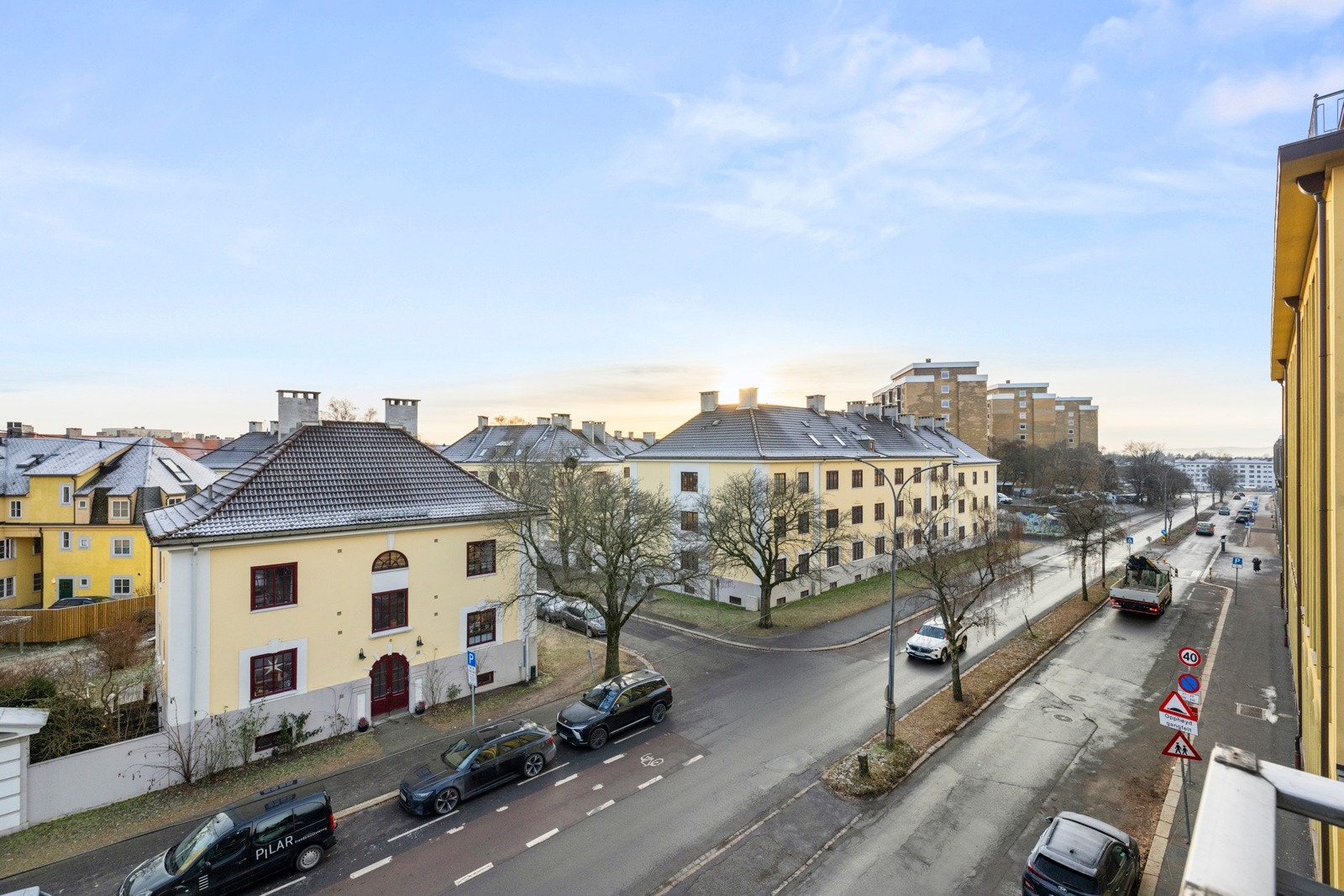 Utsikten fra den lille balkongen. Galleribilde