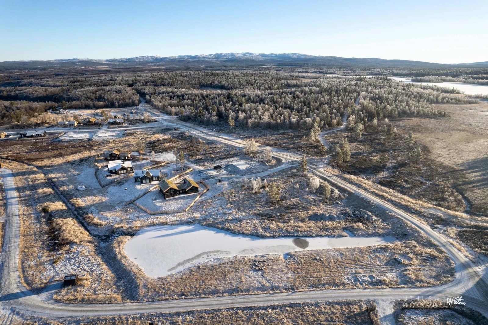 Oversiktsbilde fra Oset hyttefelt Galleribilde