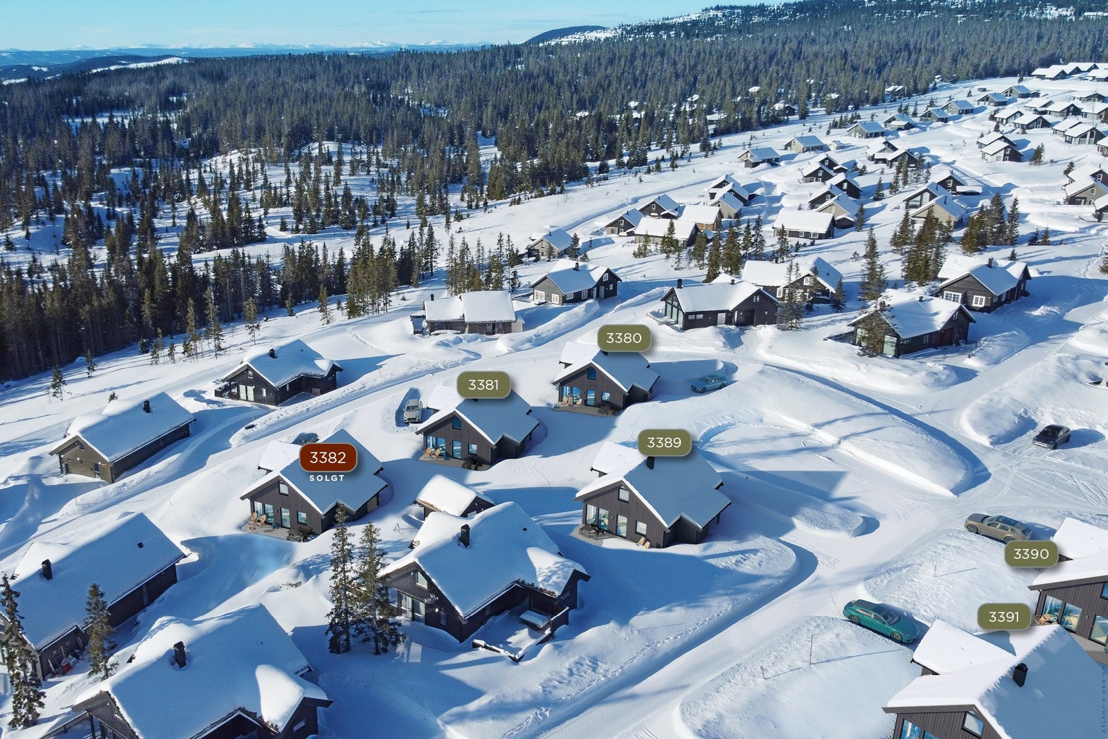 Fra feltet får man en luftig og god utsikt mot sørvest Galleribilde