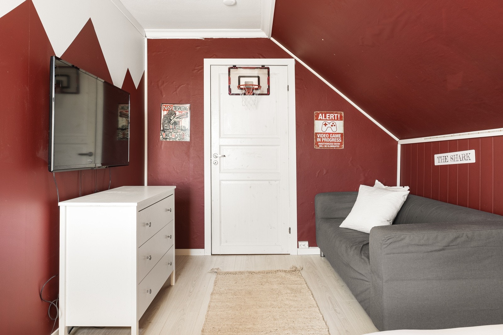 I loftsetasjen finner du alle soverommene i leiligheten. Galleribilde