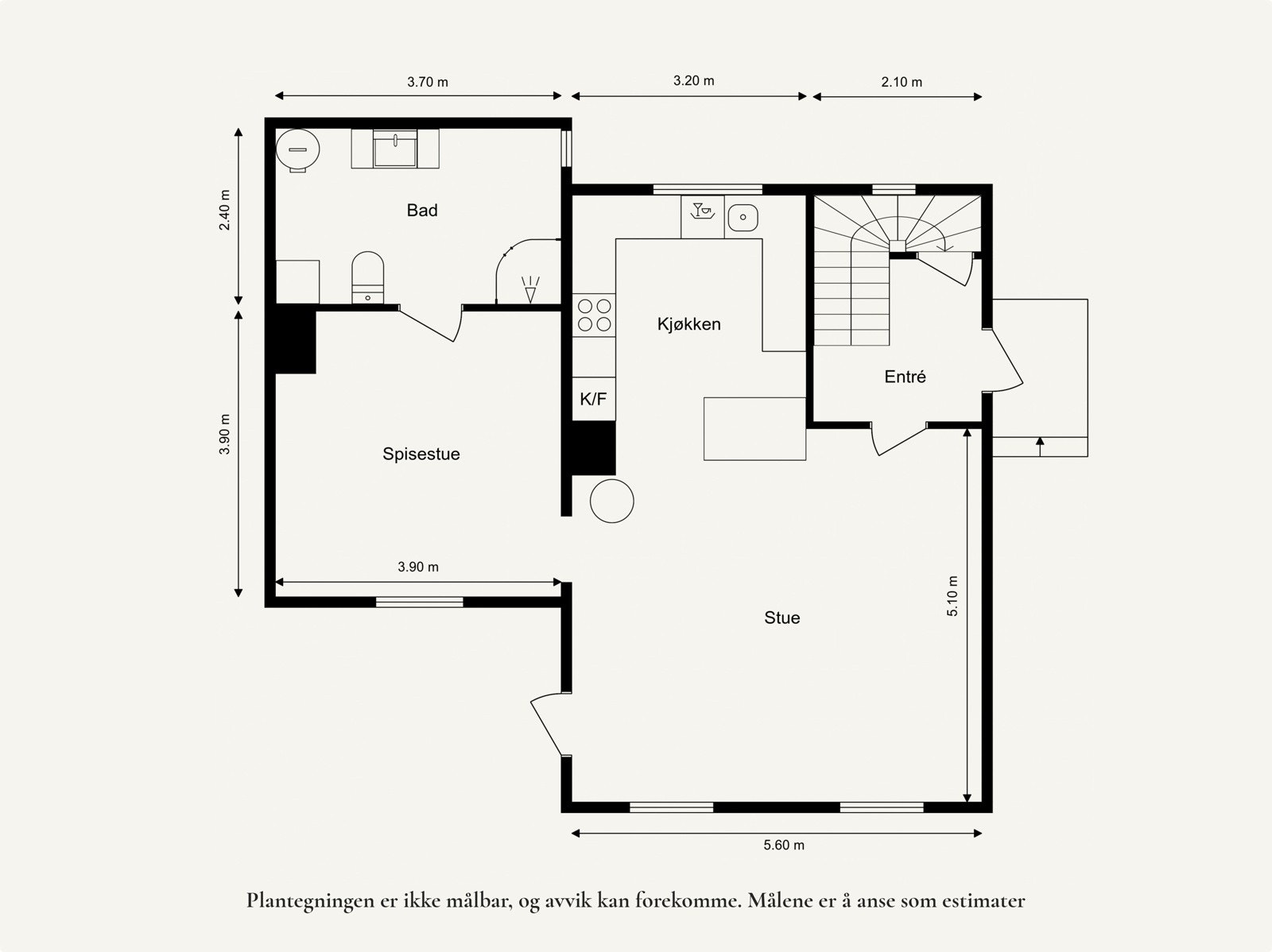 Plantegning første etasje. Galleribilde