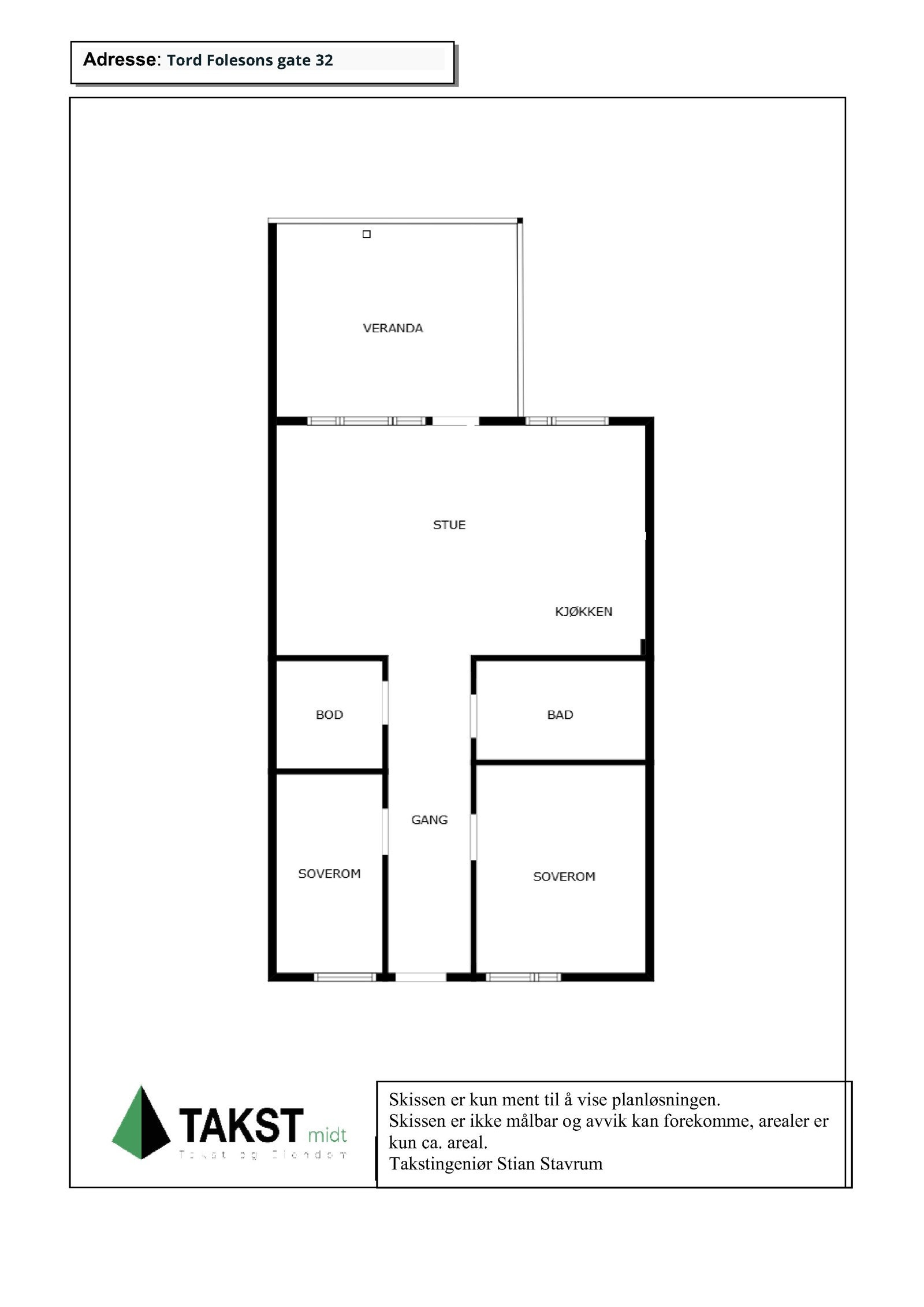 Planskisse tord folesons gt 32 Galleribilde
