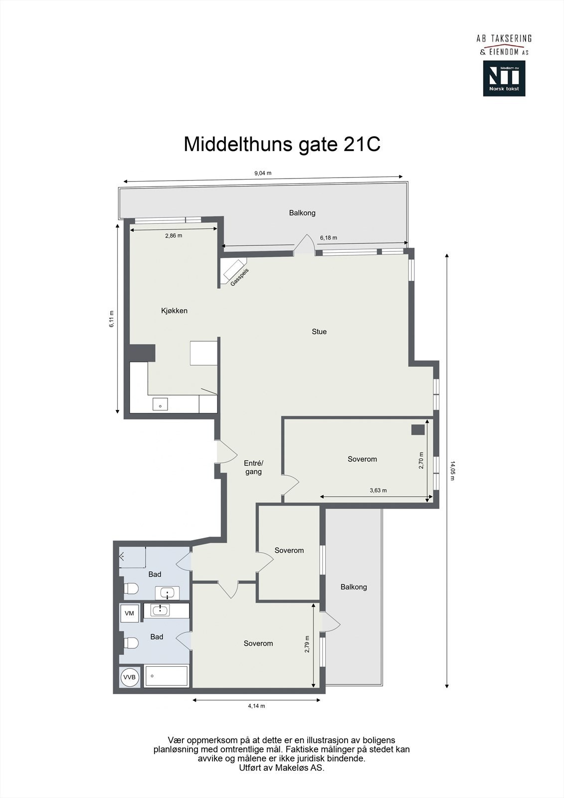 Plantegning Galleribilde