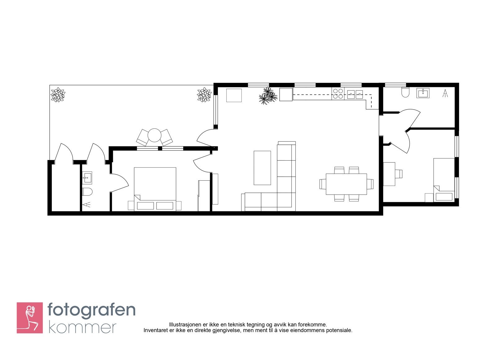 Plantegning for Grimstadbakken 15A. Galleribilde