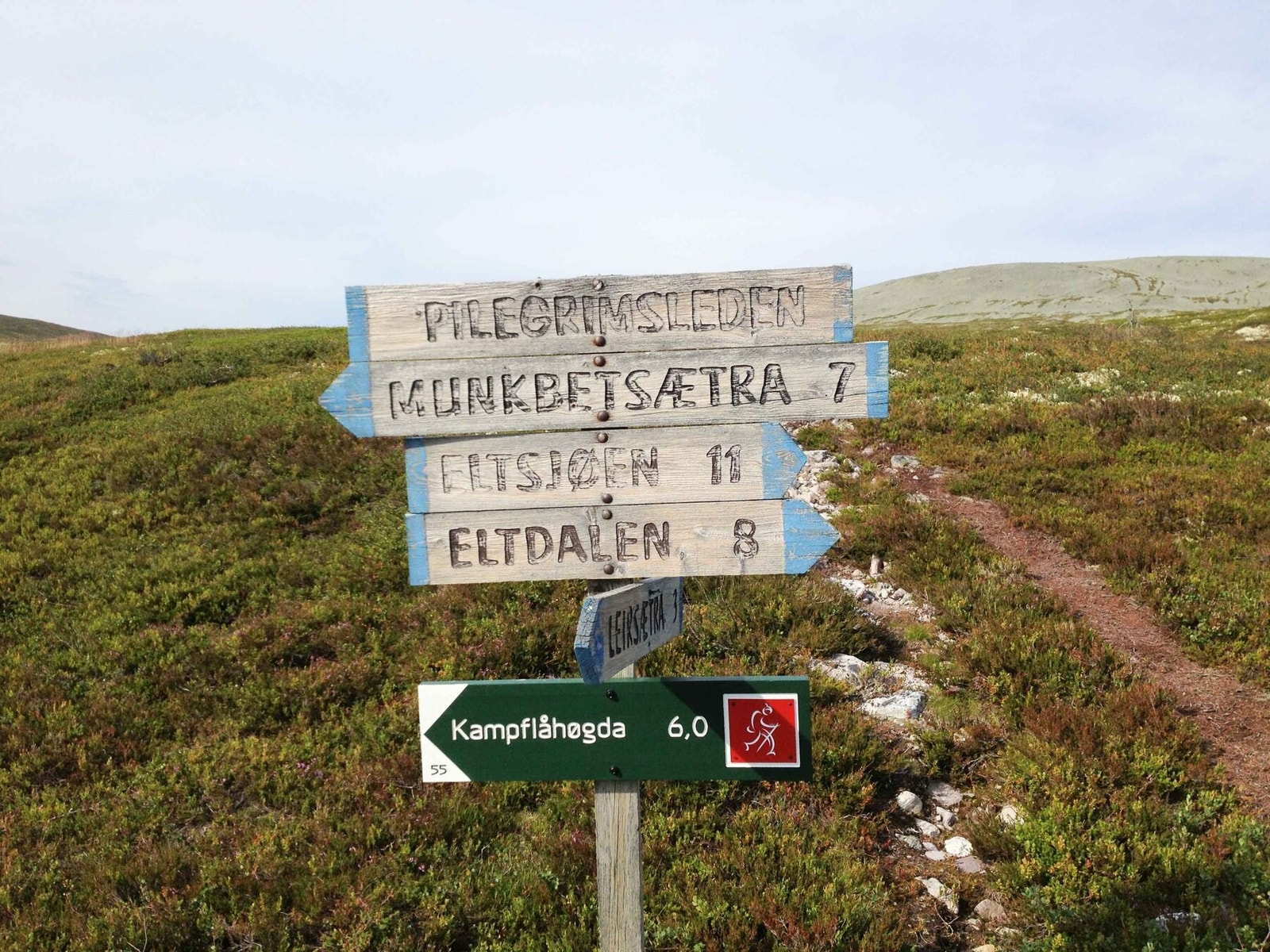 Gjennom fjellområdet går en del av pilgrimsleden mot Nidaros Galleribilde