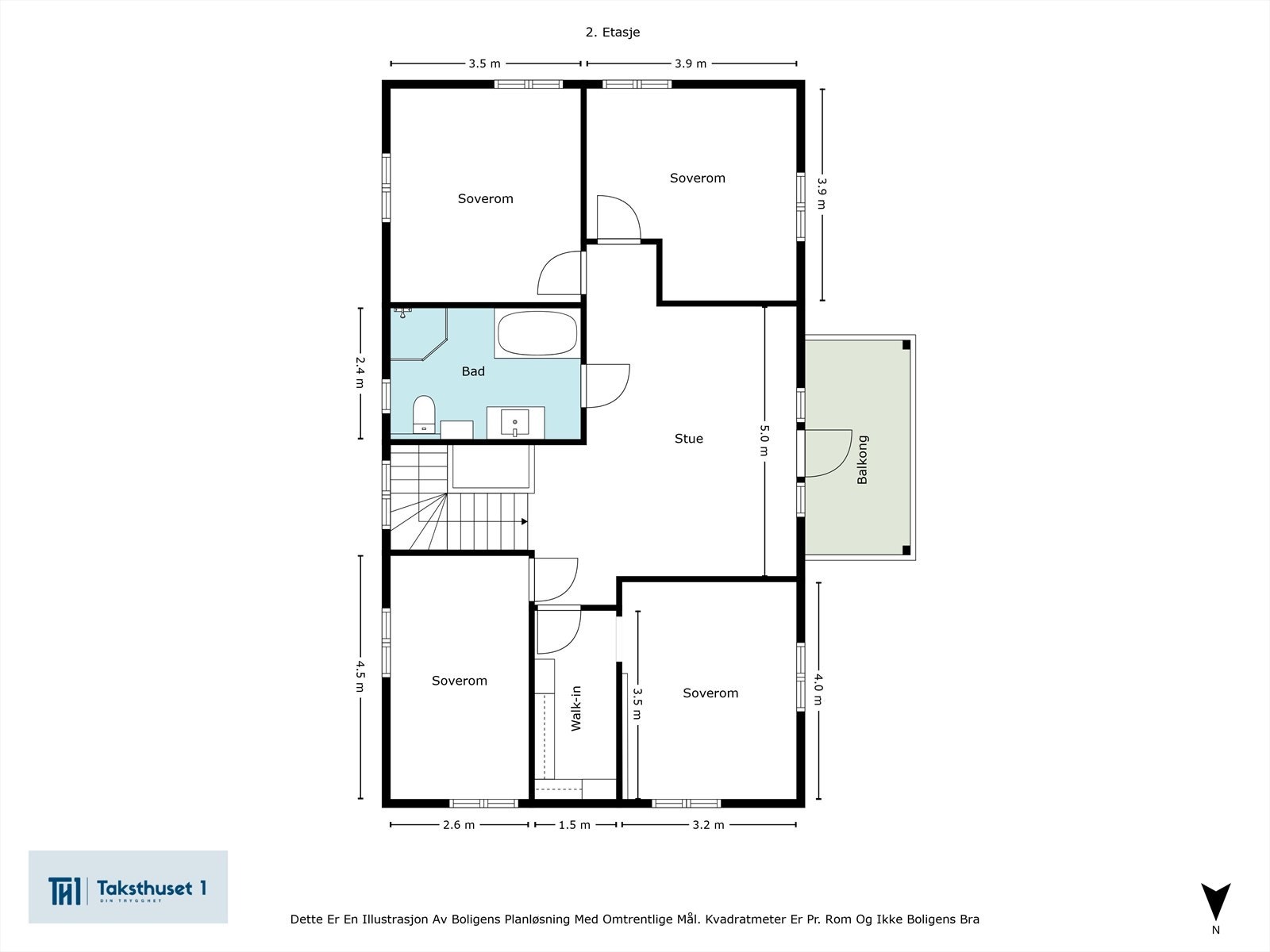 Plantegning - 2. etasje. Galleribilde