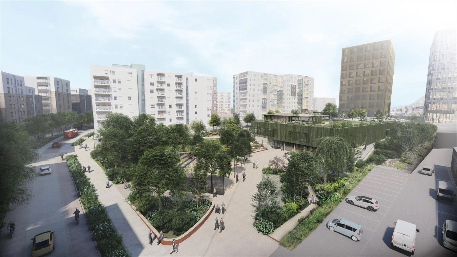 Kun 50 m til Løren aktivitetspark og flerbrukshall - åpner våren 2025 Galleribilde