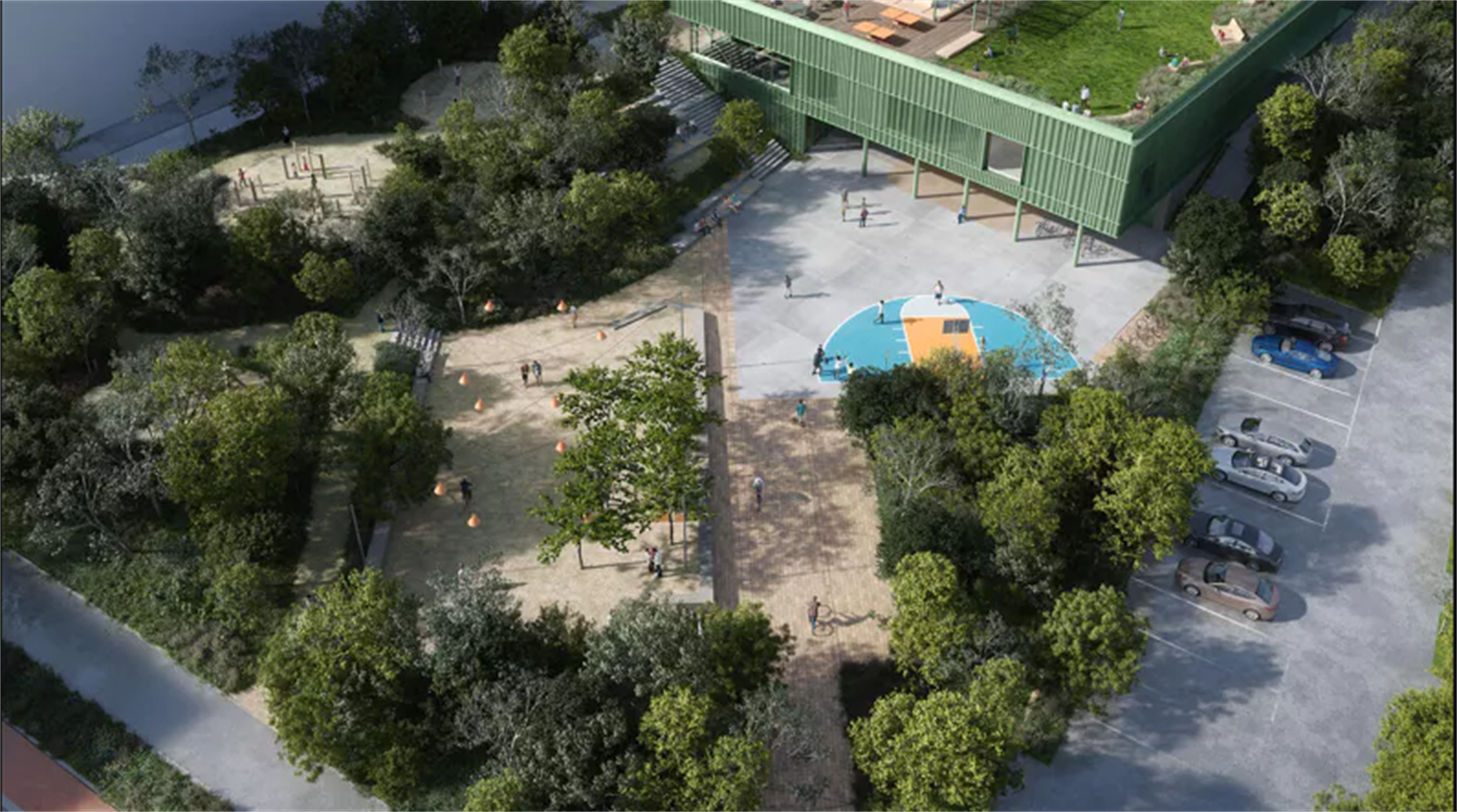 Kun 50 m til Løren aktivitetspark og flerbrukshall - åpner våren 2025 Galleribilde