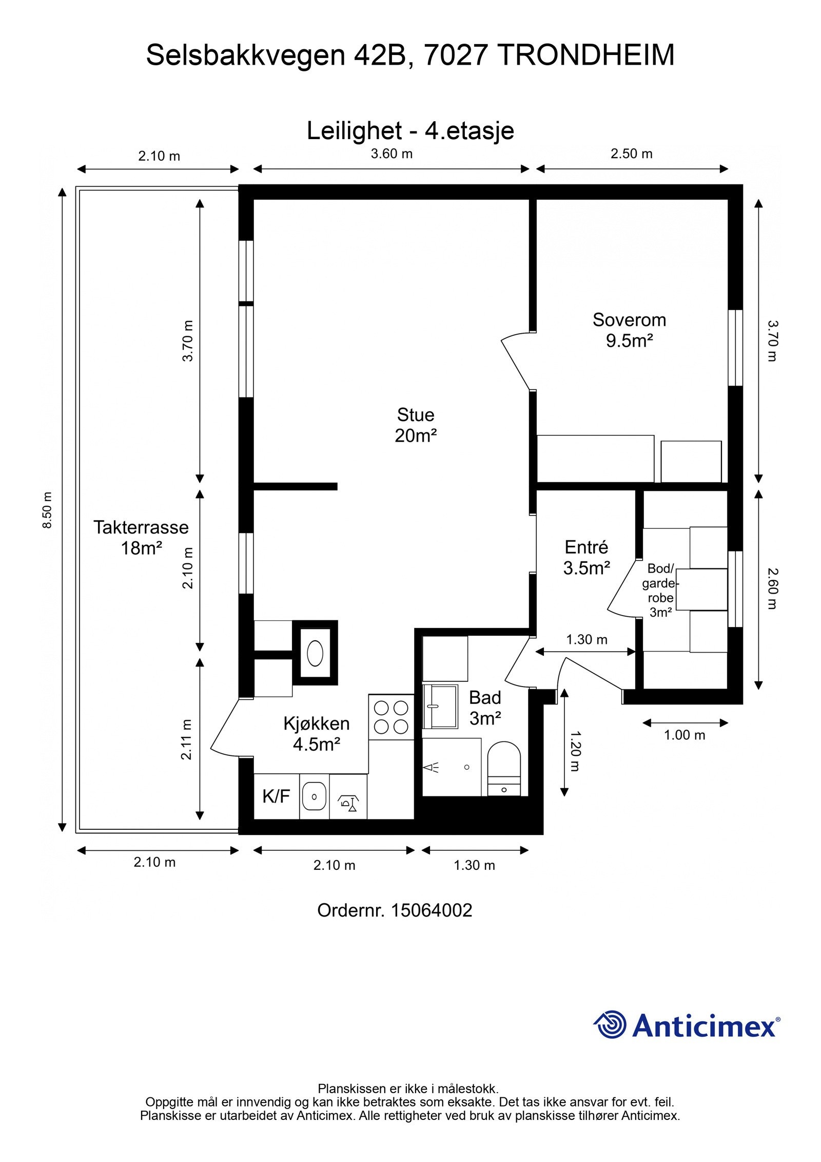 Planskisse - 4. etasje. Galleribilde