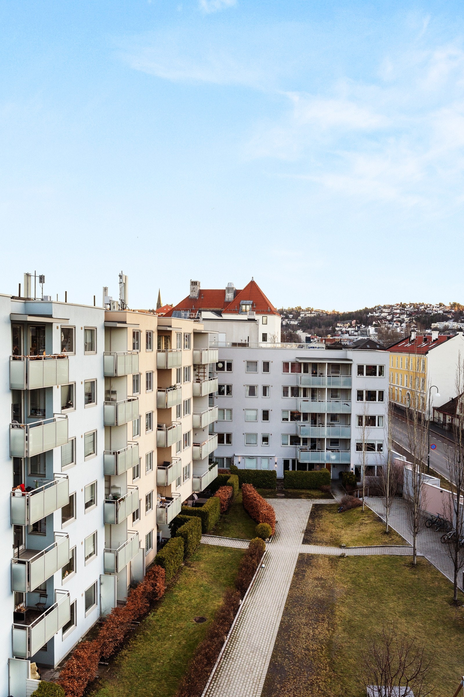 Utsikt fra takterrassen. Galleribilde