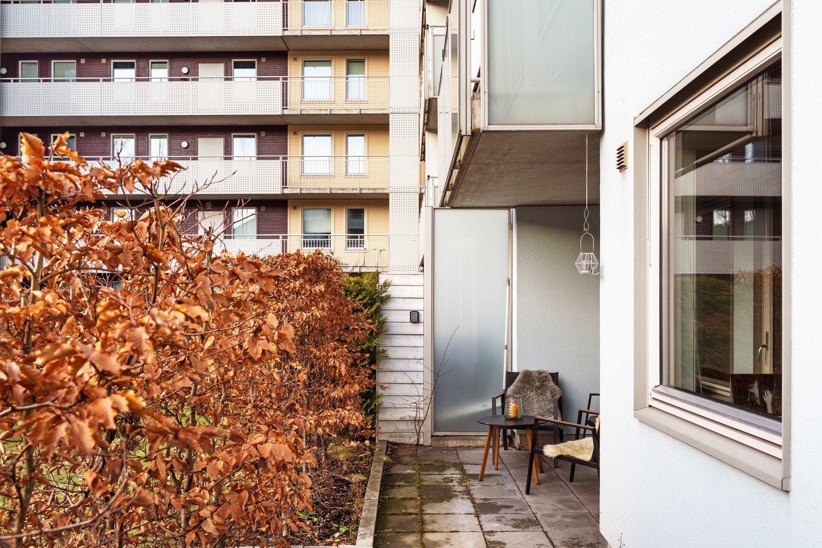 Hybelen disponerer ca. 4m2 av terrassen. Galleribilde