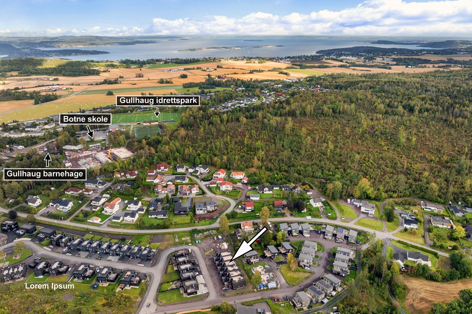 Boligen ligger i siste byggetrinn på Solenga. Her bor du praktisk til, nært Holmestrand sentrum, butikk, barnehage, idrettspark og skole. Galleribilde