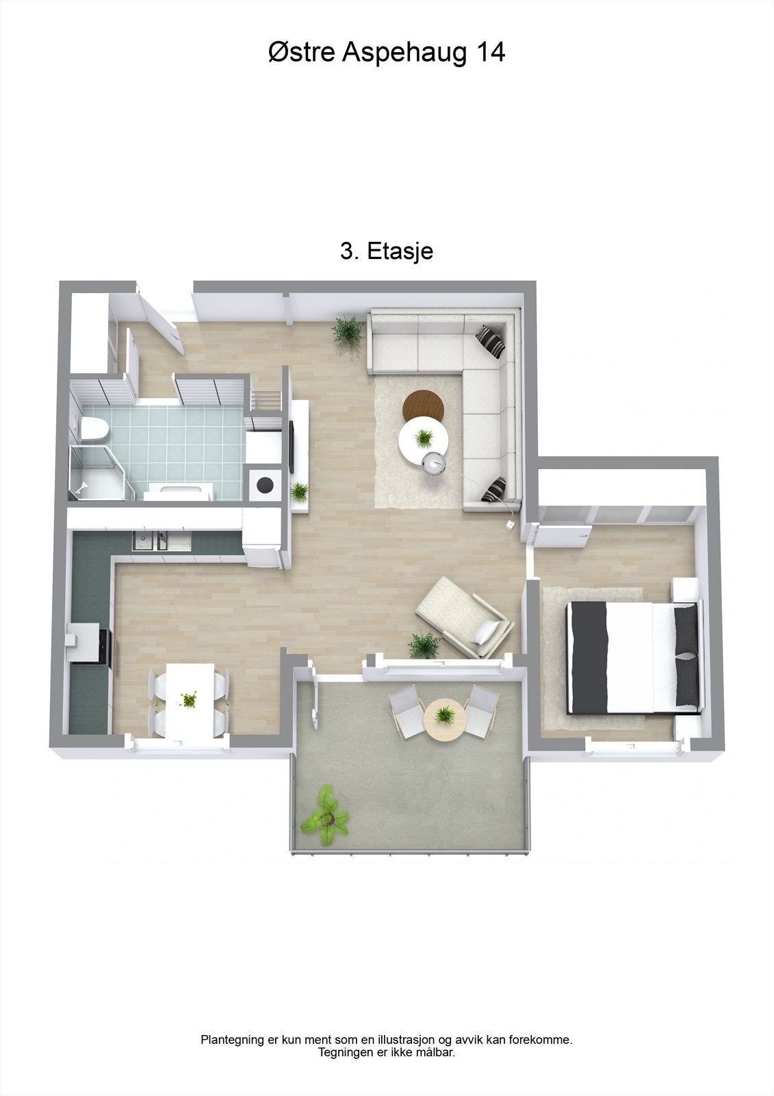 Planskisse 3D Galleribilde