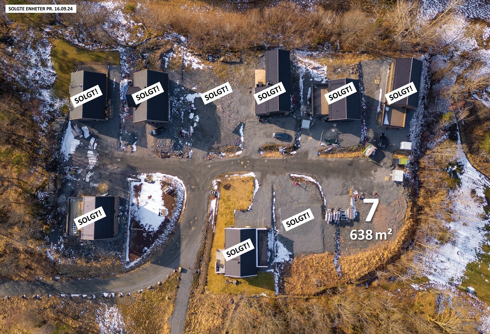 Hjørnetomt på 638 m² Galleribilde