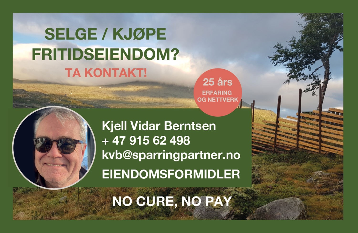 1 stor tomt (SISTE MULIGHET) i Gaustatoppen Naturpark til salg Galleribilde