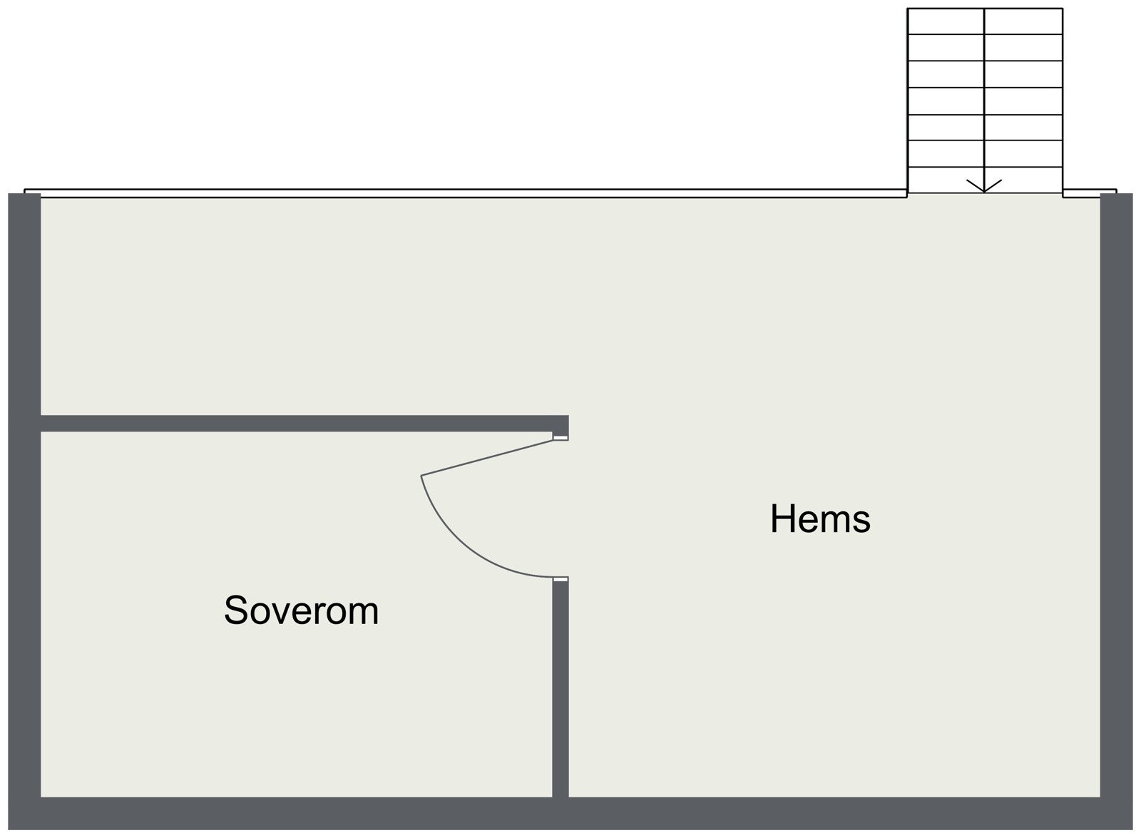 Rinnane - 2. Etasje - 2D Floor Plan Galleribilde